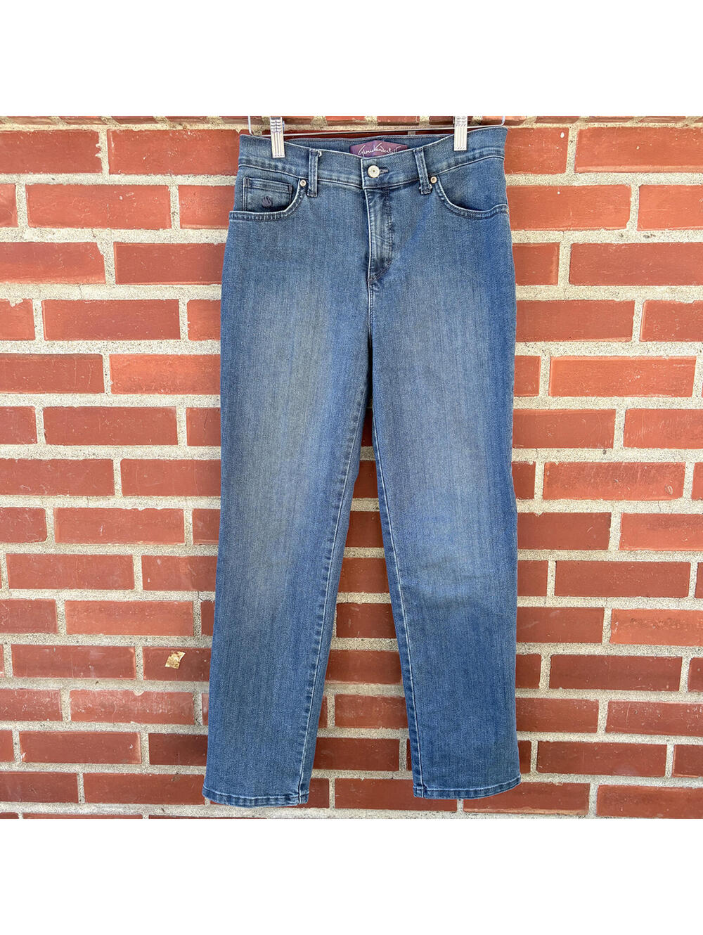 Gloria Vanderbilt Women's Blue Denim Jeans Straight Leg